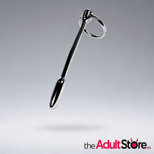 Metal Silver Urethral Plug With Ring