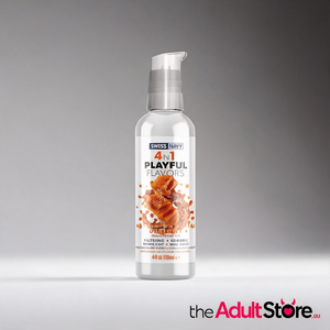 Swiss Navy Playful Flavours 4-in-1 Lubricant Salted Caramel 4Oz
