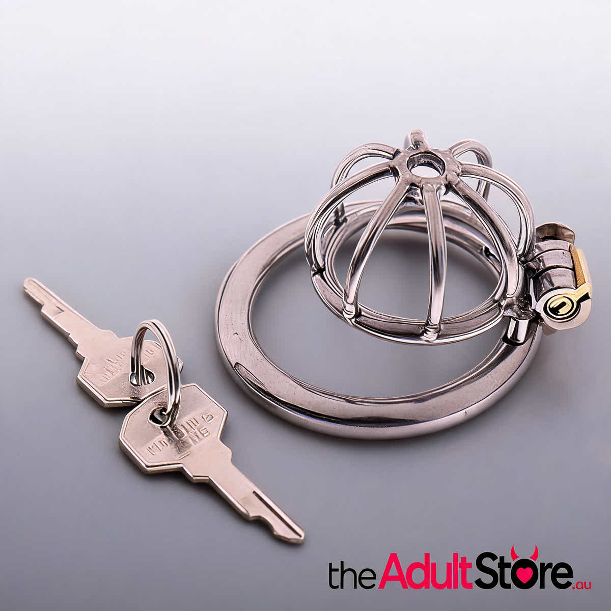 Stainless Steel Male Chastity Cage 50mm Ring