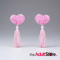 Luxury Heart-Shaped Nipple Tassels Pink